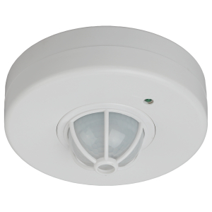 Датчик движения ЭРА MD 017 белый 1200Вт угол обзора 180-360° дальность 12м