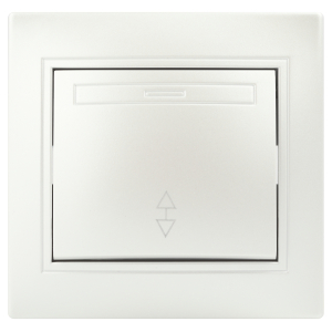 Переключатель Intro Plano 1-103-06 одноклавишный 10А-250В, IP20, СУ, перламутр