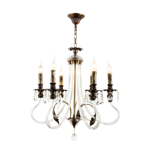 Люстра  Rivoli Marlene 1021-206 6 х Е14 40 Вт хрусталь классика