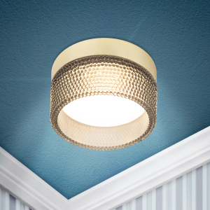 Светильник встраиваемый ЭРА DK97 GD/BK под лампу GX53 черный/золото