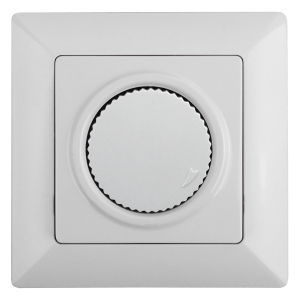 Светорегулятор Intro Solo 4-401-01 поворотный, 600Вт 230В, IP20, СУ, белый