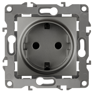 Розетка ЭРА Серия 12 12-2101-12 2P+E Schuko 16A-250В IP20 графит