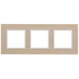 14-5303-01 ЭРА Рамка на 3 поста, дерево, Эра Elegance, белён.дуб-бел (5/25/1600)