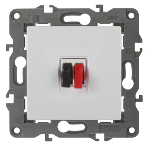 Розетка ЭРА Elegance 14-3111-01 аудио IP20 белый