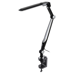 Настольный светильник ЭРА NLED-496-12W-BK светодиодный на струбцине черный