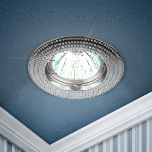 Светильник встраиваемый ЭРА KL55 CH под лампу MR16 GU5.3 хром