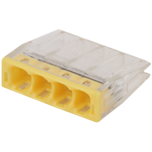 Клемма ЭРА NO-224-24 компактная серия 204 4 отверстия 0.5-2.5 мм2 упаковка 100 шт