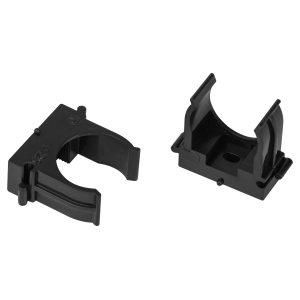 Крепеж-клипса ЭРА CLIP-25-B-MP для трубы прямой монтаж черная d25мм 50шт