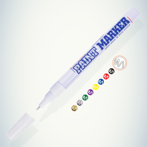 207864 MunHwa Маркер-краска PAINT MARKER SLIM, БЕЛАЯ 2мм (SPM-05) (12/576/25920)