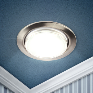 Светильник встраиваемый ЭРА KL35 SN-10 под лампу GX53 сатин никель набор 10 шт