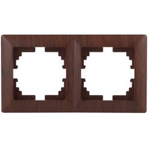 Рамка для розеток и выключателей Intro Solo 4-502-10 на 2 поста, СУ, венге
