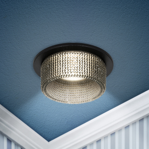 Светильник встраиваемый декоративный ЭРА DK109 BK/GR под лампу MR16 GU5.3 черный/серый