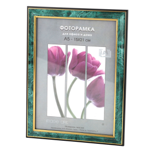 Фоторамка Interior Office 2 серия 285/ 30х40 малахит пластиковая (5/15)