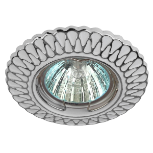 Светильник встраиваемый штампованный ЭРА ST4 CH/WH под лампу MR16 GU5.3 белый