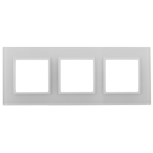 14-5103-01 ЭРА Рамка на 3 поста, стекло, Эра Elegance, белый+бел (5/25/750)