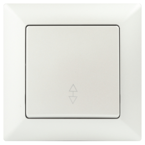 Переключатель Intro Solo 4-103-06 одноклавишный 10А-250В, IP20, СУ, перламутр