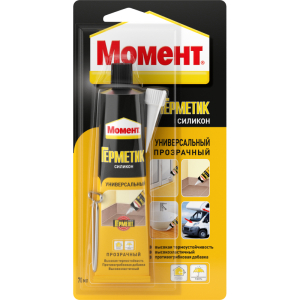 Герметик Момент 3002434 силиконовый универсальный прозрачный 70 мл