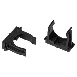 Крепеж-клипса ЭРА CLIP-32-B-MP для трубы прямой монтаж черная d32мм 50шт