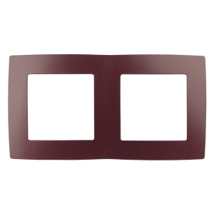 12-5002-25 ЭРА Рамка на 2 поста, Эра12, бордо (10/100/2500)
