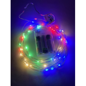 Светодиодная новогодняя гирлянда ЭРА ENIN -5NM нить 5 м мультиколор