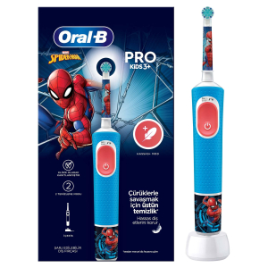Электрическая зубная щетка ORAL-B Vitality Pro Kids D103 Spider-man 2 режима тип 3708