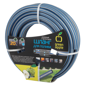 GWGH1-032 GREEN APPLE Шланг для полива УСИЛЕННЫЙ С ПРОТЕКТОРОМ 12мм (1/2 ) х 20м (5/60)