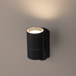 Светильник декоративный настенный ЭРА WL27 BK под лампу MR16 GU10 IP54 черный для интерьера и фасадов зданий