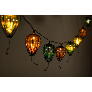Садовая гирлянда ЭРА ERASF23-21 Воздушные шарики на солнечной батарее 3,8 м (длина рабочей части 1,8 метров) 10 LED