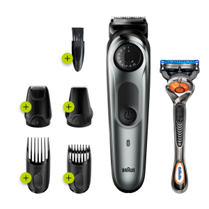 Триммер электрический Braun BT7220 для бороды + Бритва Gillette 2 кассеты