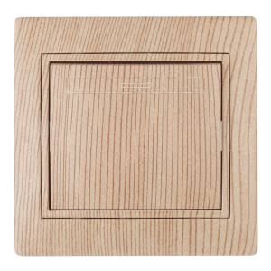 Выключатель Intro Plano 1-101-11 одноклавишный 10А-250В, IP20, СУ, сосна