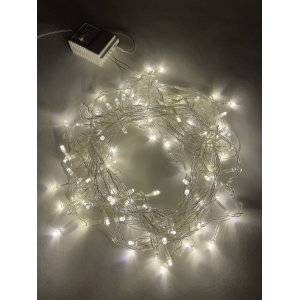 Светодиодная новогодняя гирлянда ЭРА ENIN-10B нить 10 м теплый свет 8 режимов