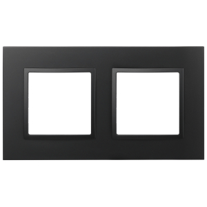 Рамка для розеток и выключателей ЭРА Elegance 14-5012-05 Classic, на 2 поста, антрацит
