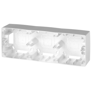 12-6103-03 ЭРА Коробка наклад. монтажа 3 поста, Эра12, алюминий (5/50/400)