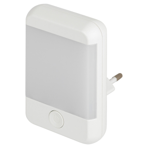 Ночник - светильник светодиодный ЭРА NN-624-SW-W в розетку с выключателем белый