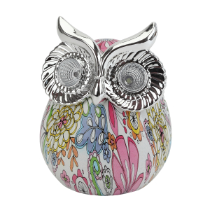 ERAFYS01-03 ЭРА Садовый светильник Сова на солнечной батарее, полистоун, 15 см (24/288)