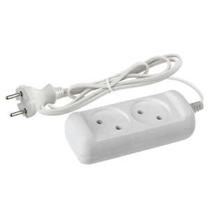 Удлинитель электрический ЭРА  UX-2-5m без заземления 2 розетки 5м ШВВП 2x0,75мм2 6А