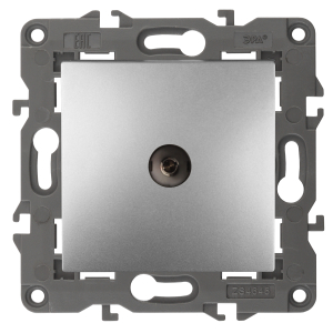 Розетка ЭРА Elegance 14-3102-03 TV проходная IP20 алюминий