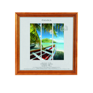 Фоторамка Image Art  С18 10х10 деревянная из сосны, цвет бронза, вставка из пластика