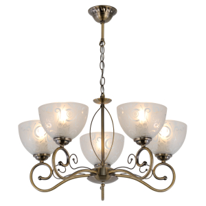 Люстра  Rivoli Loren 9006-205 5 * E27 40 Вт классика