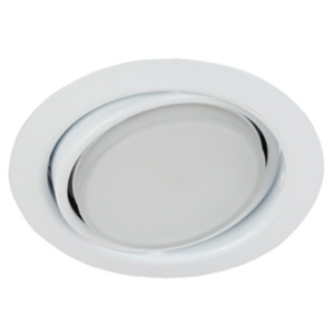 Светильник встраиваемый ЭРА KL35 А WH /1 под лампу GX53 поворотный белый