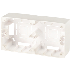 12-6102-15 ЭРА Коробка наклад. монтажа 2 поста, Эра12, перламутр (10/100/600)