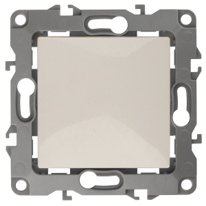 12-1111-02 ЭРА Кнопка, 10АХ-250В, Эра12, слоновая кость (10/100/2500)