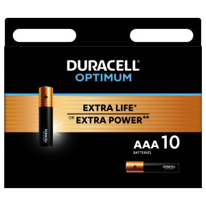 Батарейки Duracell 5014072 ААА алкалиновые 1,5v 10 шт. LR03-10BL Optimum (10/80/20000)