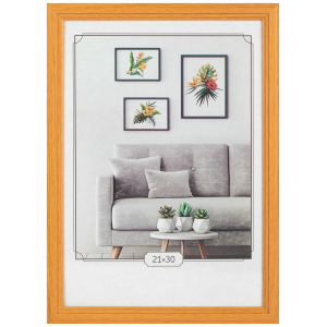 Фоторамка Image Art С22 МДФ универсальная 21х30 цвет янтарь вставка прозрачный пластик