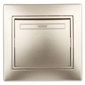 Переключатель Intro Plano 1-108-04 промежуточный, 10А-250В, IP20, СУ, шампань