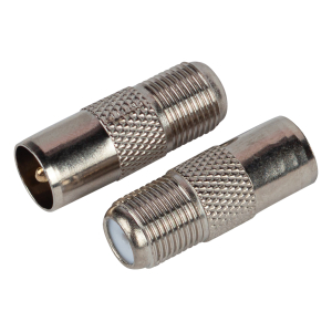 Переходник ЭРА SIMPLE гнездо F-штекер TV упаковка 100 шт.