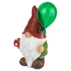 Светильник уличный ЭРА ERASF22-08 садовый на солнечной батарее полистоун  Гном Мухомор с шариком  30 см