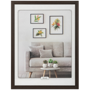 Фоторамка Image Art С22 МДФ универсальная 30х40 цвет венге вставка прозрачный пластик
