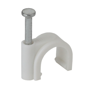 Скоба пластиковая ЭРА SK-14 14мм круглая пластиковая 50 шт