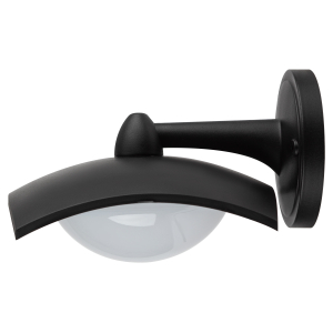 Садово-парковый светильник ЭРА ДБУ 07-8-004 Дели 4 черный 4 гранный настенный IP44 светодиодный 8Вт 6500K